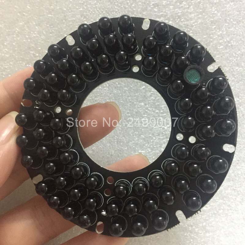 Lihmsek 940nm Invisible LED Board for IR Infrared Illuminator CCTV Camera No red exposure light Board for lamp 72pcs IR LEDs