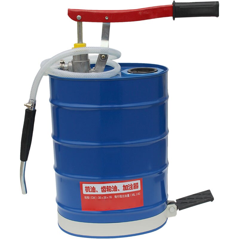 Lubricator Small Manual Hand Pressure Injector Hand Crank Oil Pump Engine Oil Cast Iron Transmission High Precision ONE PC LK