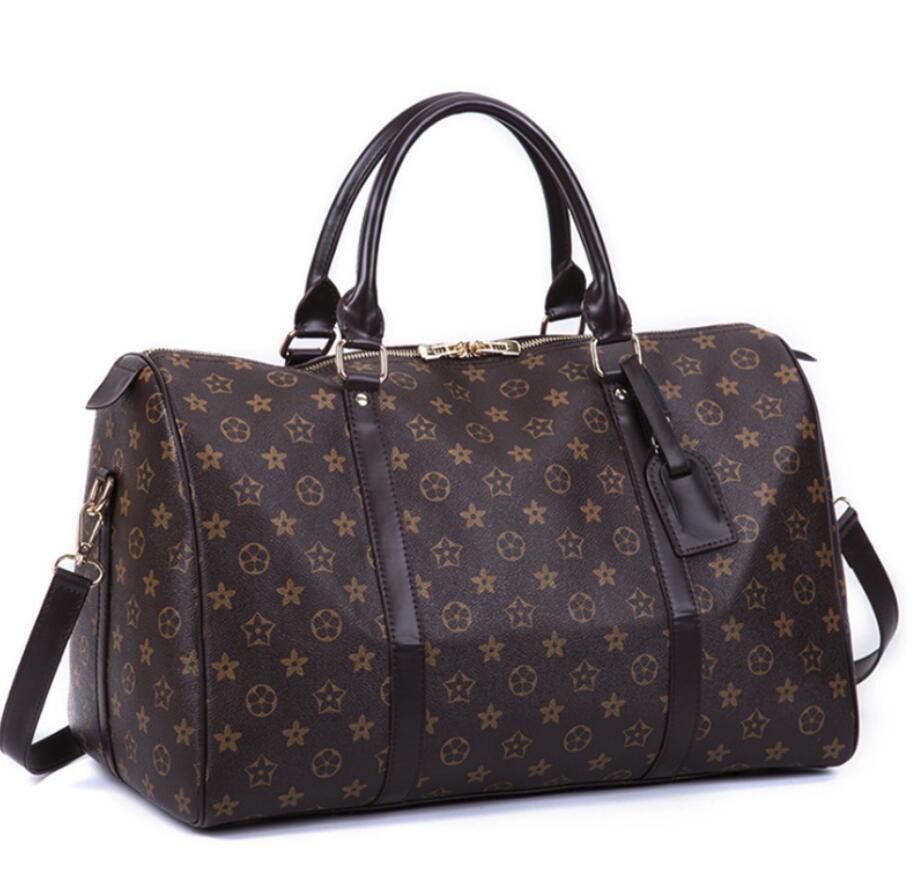 Femmes sac de voyage en cuir bagages sacs voyage noir bagages grande capacité sac à main offre spéciale hommes voyage sacs à bandoulière en plein air: 03