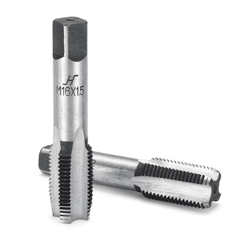 2X M12 M14 M16 M18 M20 1,5mm paso HSS derecha recta rosca fina grifo conector métrico herramientas de mano para el mecanizado de moldes