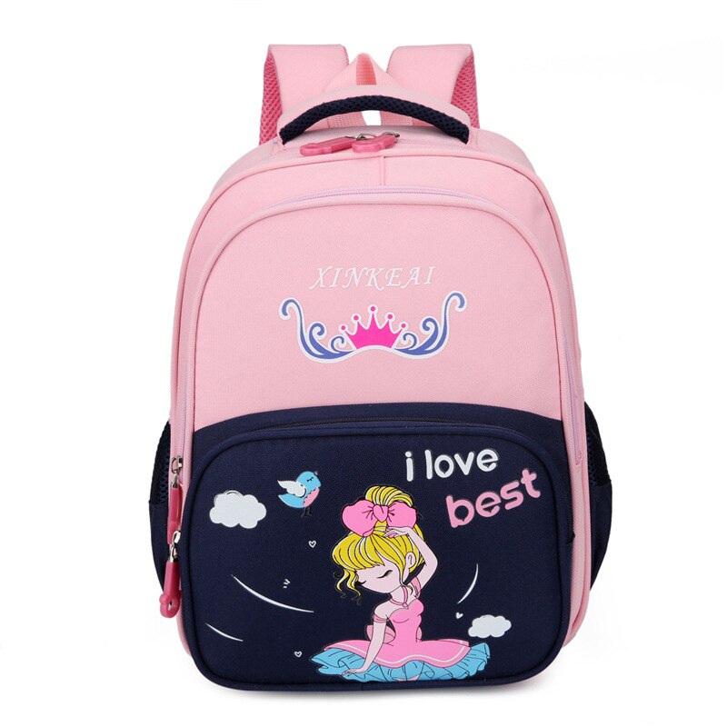 Schooltassen Jongens En Meisjes Rugzak Schooltas Kinderen Rugzakken Voor 1.1-1.5M Kids Bag Mochila Escolar sac A Dos Enfant: Pink-Dark Blue