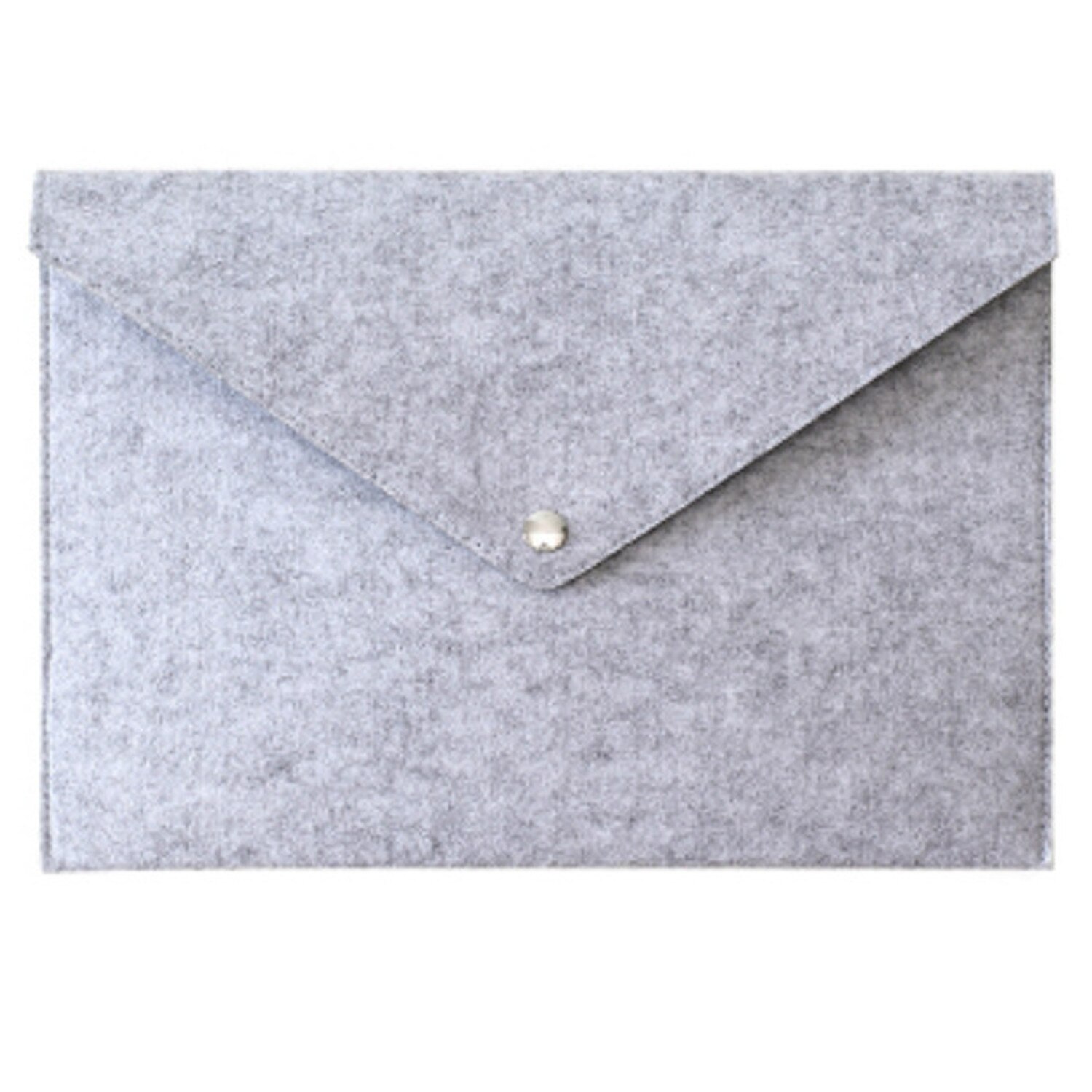 Simple Solid A4 Big Capacity Document Bag Business Briefcase File Folders Chemical Felt Filing Products Student: gray