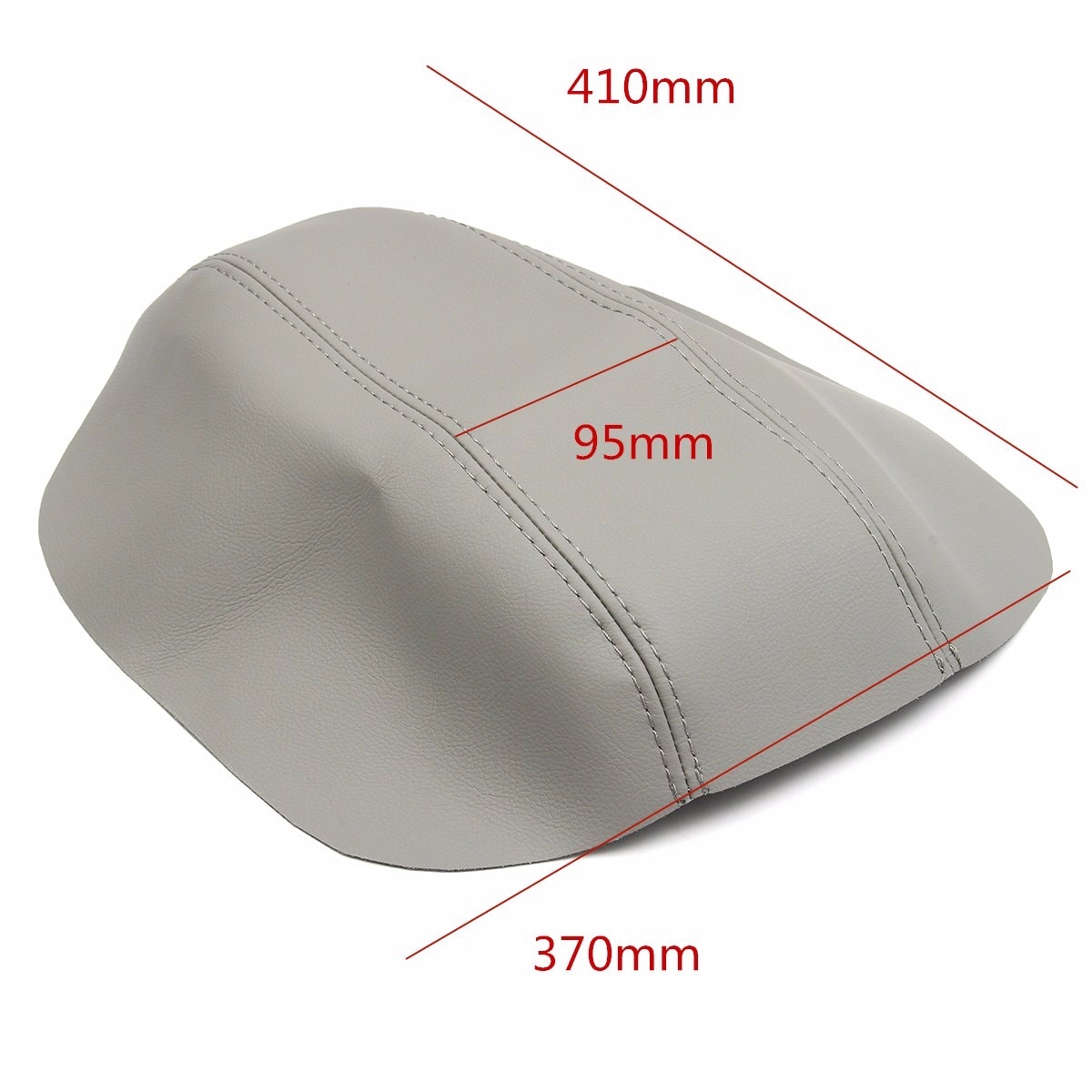 Grå läder bil mittkonsol armstöd lock lock pad för volvo  s80 1999-2006 auto bil byte interiör armstöd delar