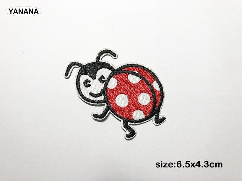 Ladybird Borduurwerk Patch Baby Kleding Patch Rugzak Decoratie Kleine Applique Ijzer Op Patch Diy Kleding