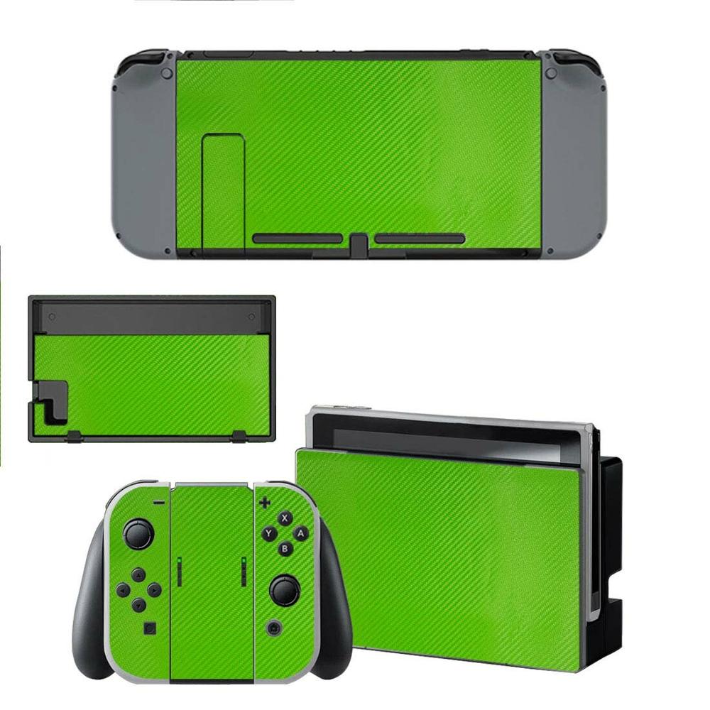 Calcomanías de piel de vinilo para interruptor Nintend, conjunto completo de pegatinas de envoltura protectora placa frontal para consola Nintendo Switch Con y muelle: YSNS0008