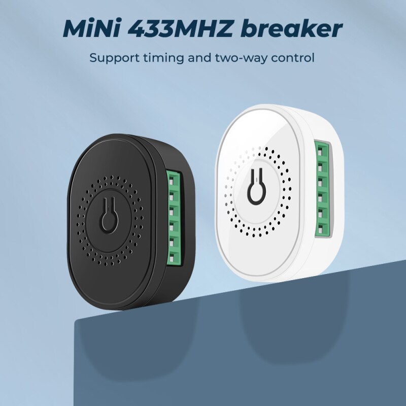 16A mini 433MHZ two-way switch wireless switch timing function switch requires WIFI or APP, two-way switch connection for home