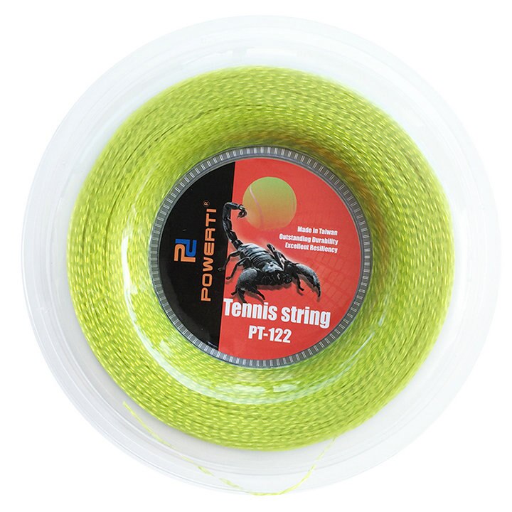 POWERTI 1,30mm Nylon Draht Weichen Tennis String 200m Reel Durable Tennis String Schläger Sport Training String PT122: green