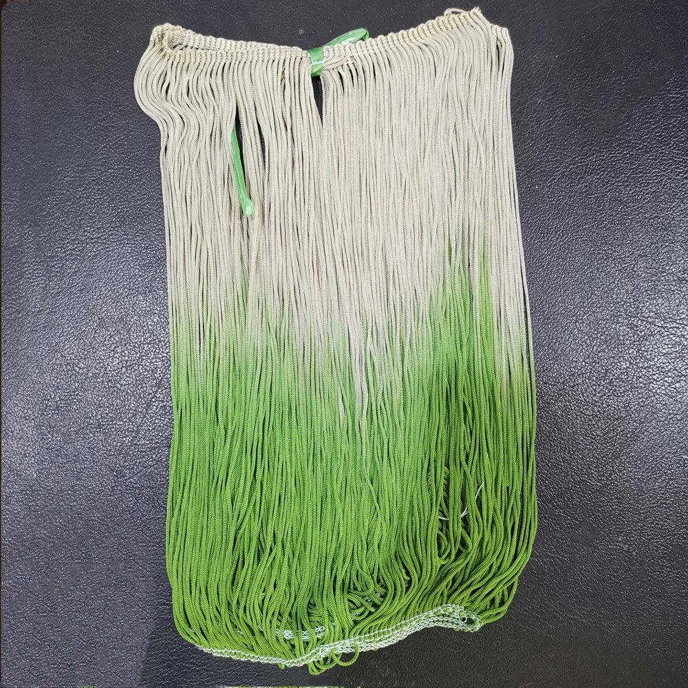 Latin Jurk Fringe 5 Yds/Lot Rayon Trimmen Tassel Lusbodem Gradient Franje Kant Kleur Neon Groen 30Cm