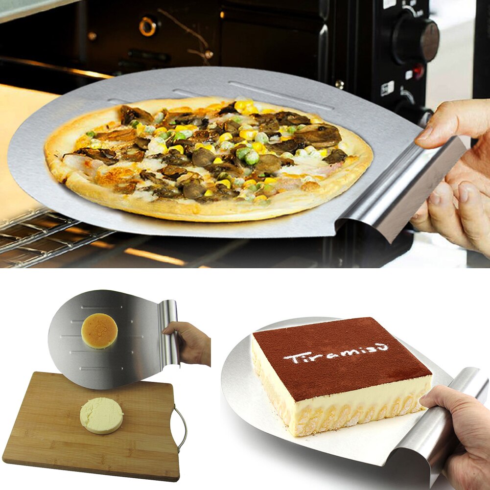 Kitchen Heat Resistant Moving Tool Silver Stainless Steel Baking Practical Pastry Lifter Cake Transfer Tray