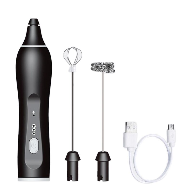 3- snelheden koffieklopper mixer elektrische eierklopper schuimer mini handvat roerder praktisch keuken kookgereedschap: Default Title