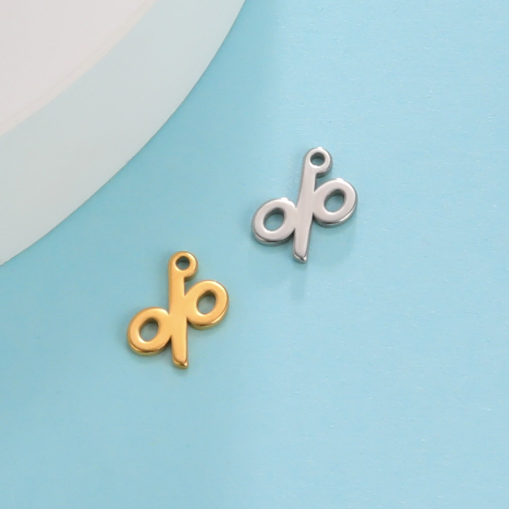 Teamer incantesimi in acciaio inossidabile creazione di gioielli alfabeto greco simbolo del dollaro ciondolo per collana braccialetto accessori fatti a mano fai da te