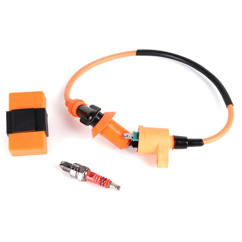 Motorfiets Atv Racing Cdi + Bobine + Bougie Voor GY6 50cc 125cc 150cc 139QMB 152QMI 157QMJ Racing Ontsteking coil