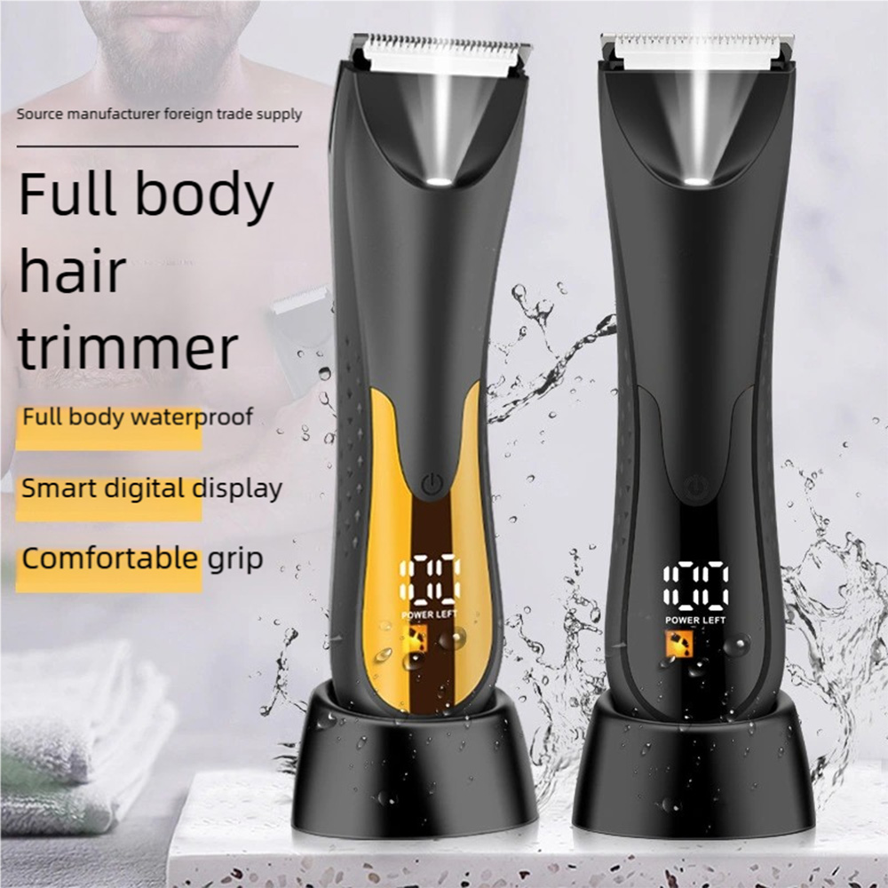 Body Trimmer For Men Rechargeable For Sensitive Areas Bikini Armpit Electirc Body Hair Trimmer Full Water Proof Body Shaver
