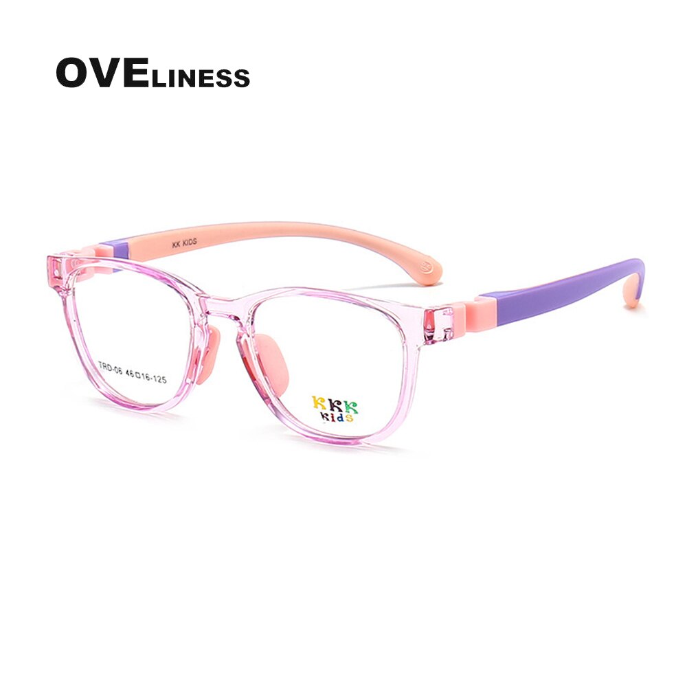 Optical Children eye Glasses Frame boy girl TR90 Myopia Prescription Glasses Protective Kids Glasses eyewear Eyeglasses frames: GRAY