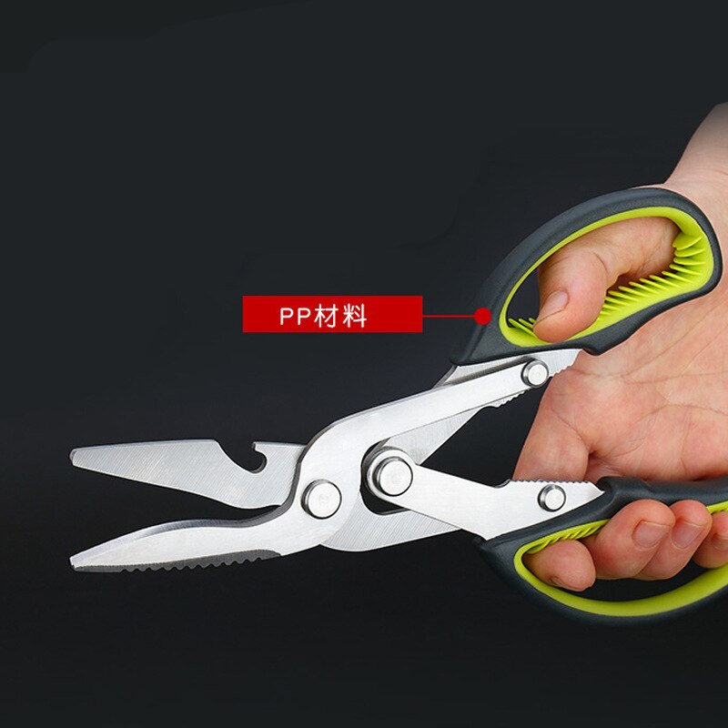 Kitchen Scissors 6 In Heavy Duty Curved Multifunctional Chicken Bone Scissors for Food Vegetable Fishing Cooking Knife