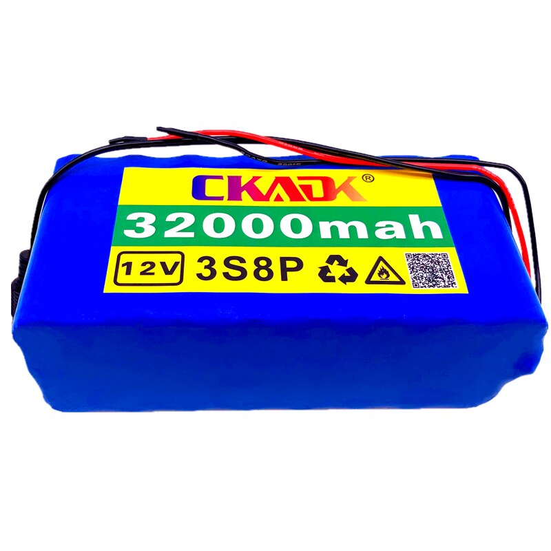 18650 battery 12V 32000mAh battery pack 18650 lithium battery protection board 12v 32000mAh for inverter miner + 12.6V charger