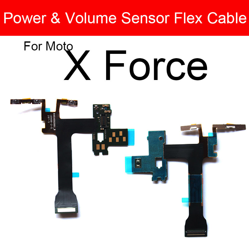Volume Power Button Flex Cable For Motorola Moto X2 X3 X Play Style Force Side Key Butoon Flex Ribbon Replacement Repair Parts