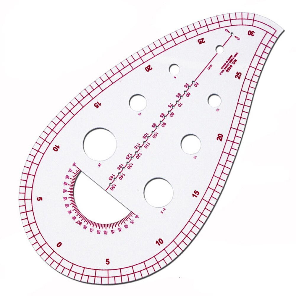 4pcs/set Sewing Tailor French Curve Pattern Grading Rulers Drawing Line Measure Clothing Patchwork Ruler Set