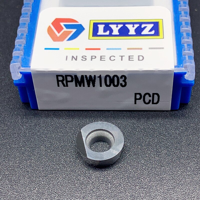 RPMT1204 / RPMW1003 PCD CBN cnc round milling inserts cutting tool blade for aluminum / steel