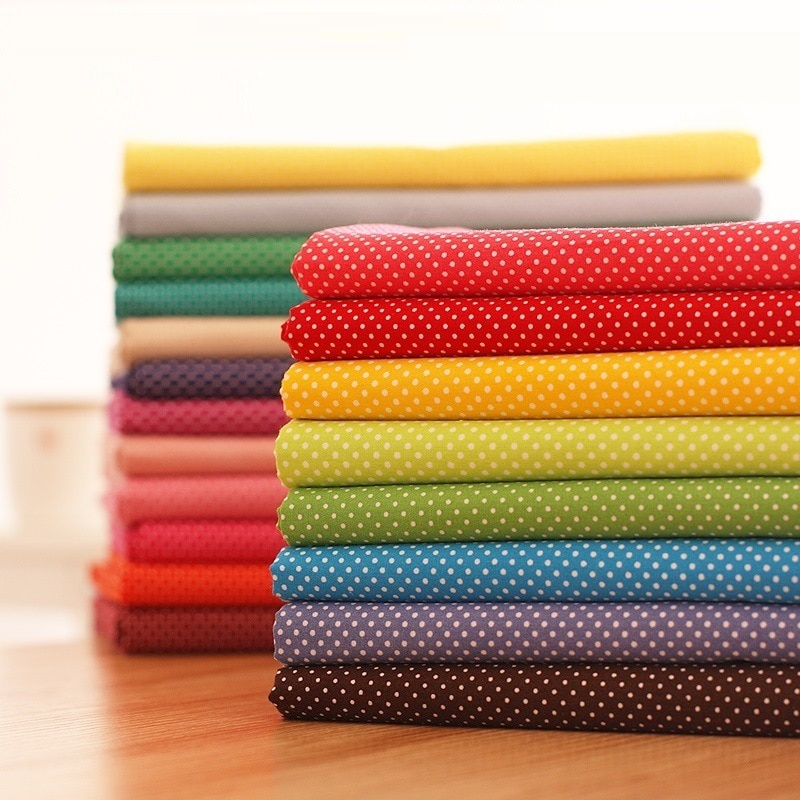 20 Stuks Handgemaakte Patchwork Vlakte Gedrukt Doek Katoen Kleine Water Jade Stip Doek Groep Naaien Fabric100 % Katoen