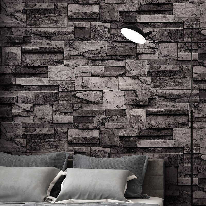 Steen Behang Chinese Stijl Imitatie Marmer Cultuur Steen Retro Baksteen Baksteen Baksteen Baksteen 3D Achtergrond Muur Papier