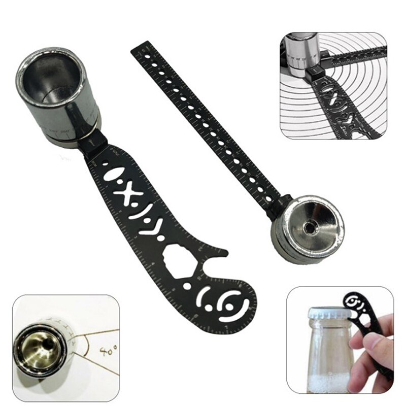 MultiFunction ,Versatile Drawing Tool,Curved Ruler Mini Compass