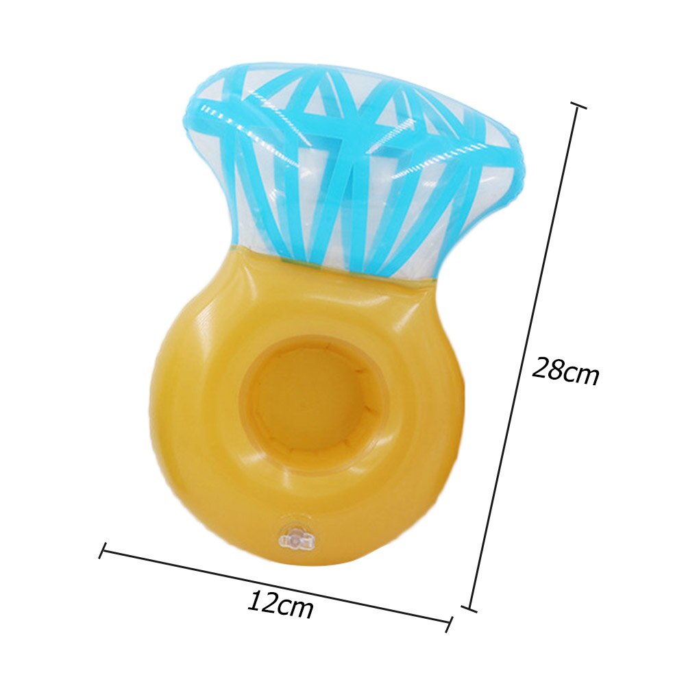 Beach Party Beverage Cooler Bar Storage Ice Pad Coaster Container Plastic Inflatable Floating Coconut Ice Bucket Drink Holder: G