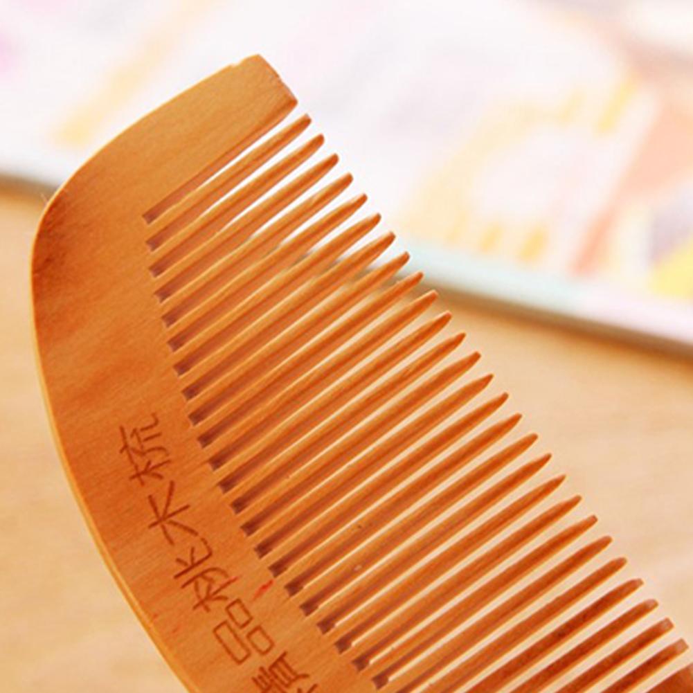 1 Pcs Natuurlijke Walnoot Hout Kam Verdikte Zachte Tand Beaut Baard Tanden Anti-Statische Kam Hoofd Close Houten Haar care Massage Y3W0