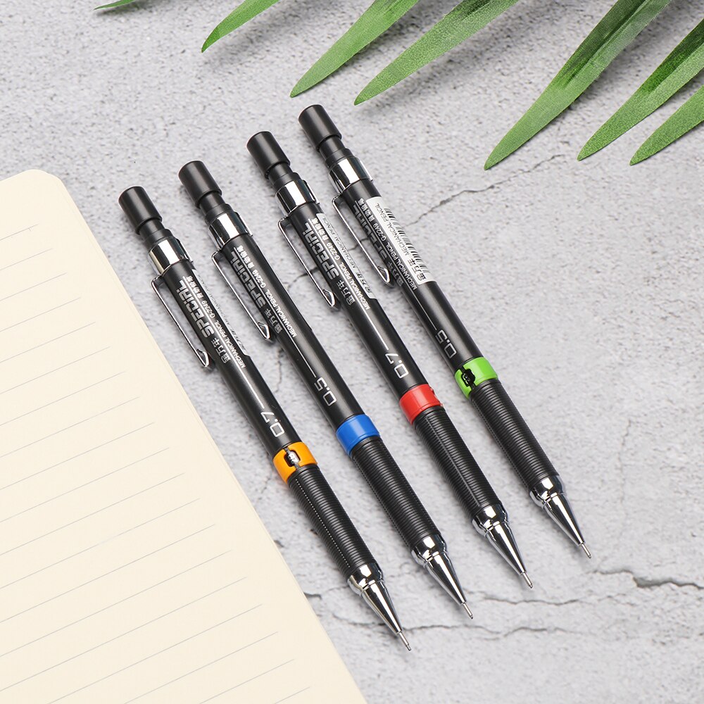 0.5/0.7mm Automatic Mechanical Pencil Drawing Writing Painting Tools Stationery Graphite Leads Pencils Sketch Office Supply