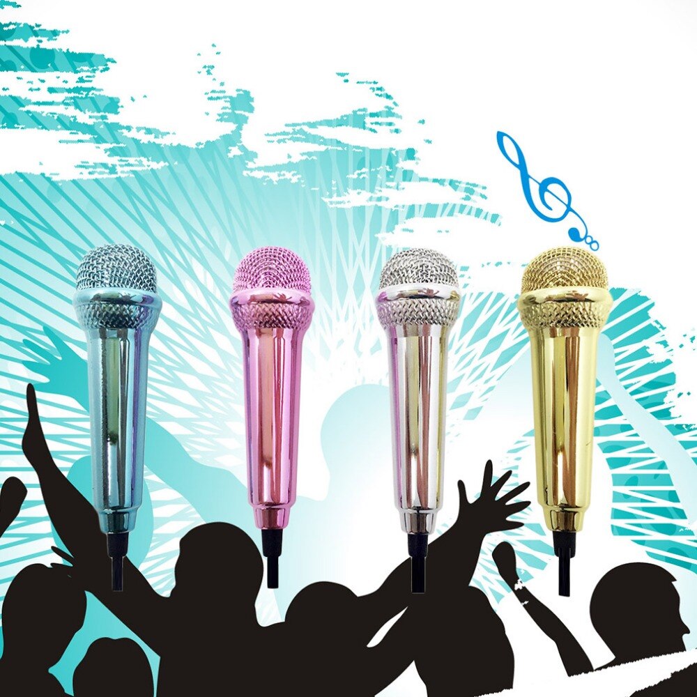 1pcs Mini 3.5mm Wired Microphone for Mobile Phone Tablet PC Laptop Speech Sing 4 Color Newest