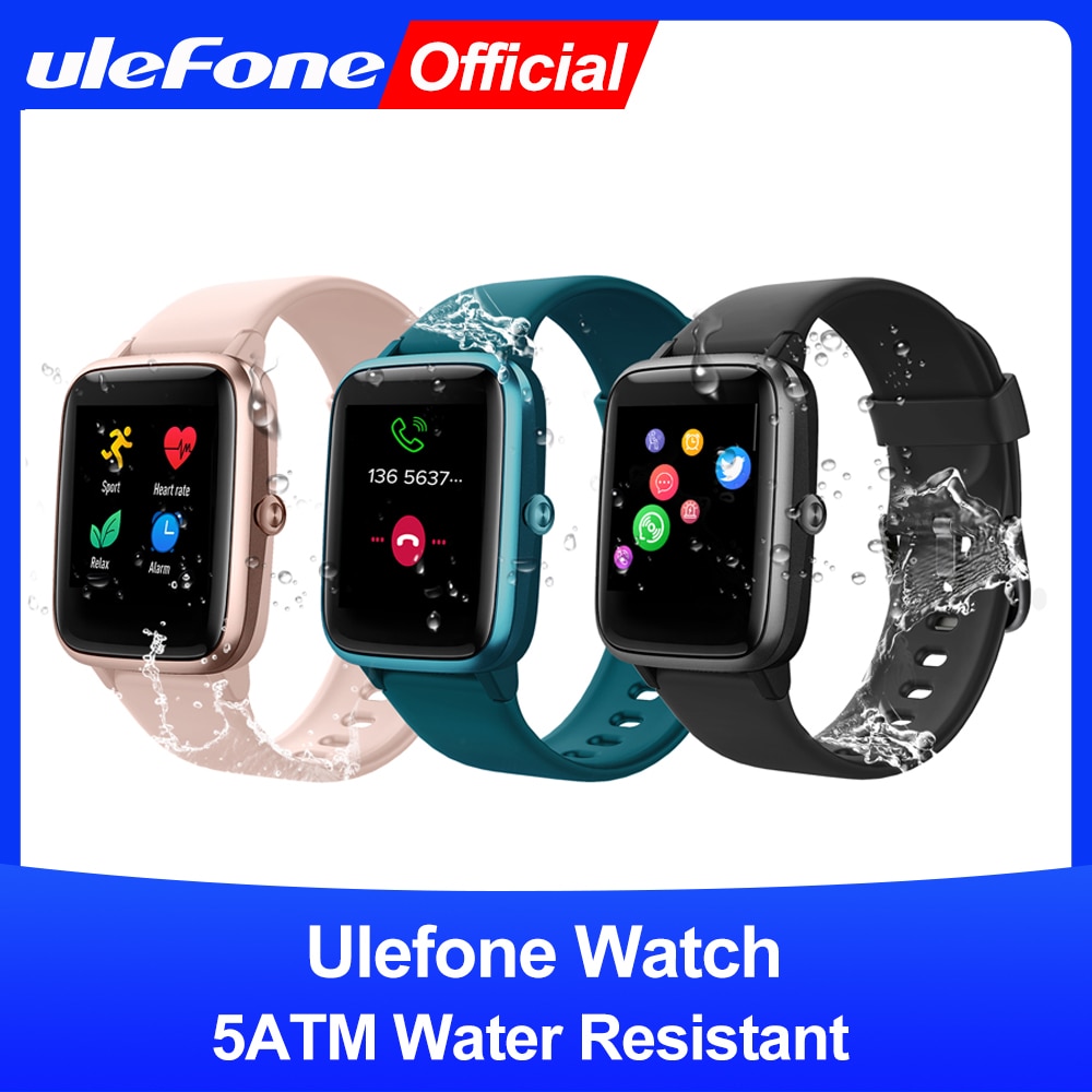 Ulefone Watch Smartwatch 5ATM Waterproof Band Heart Rate Sleep Monitoring For Android IOS