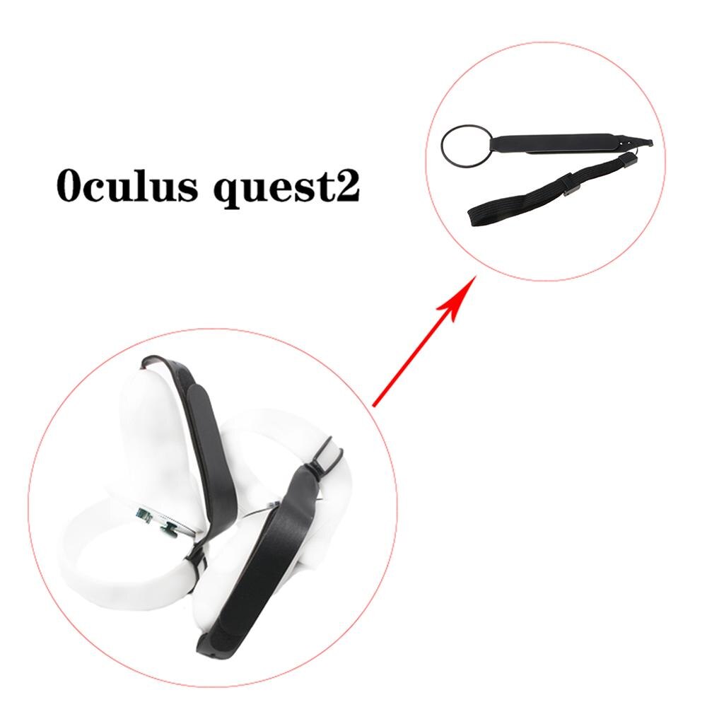 VR Bandage PU Leather Knuckle Handle Grip Strap for Oculus Quest 2 Controller R9CB