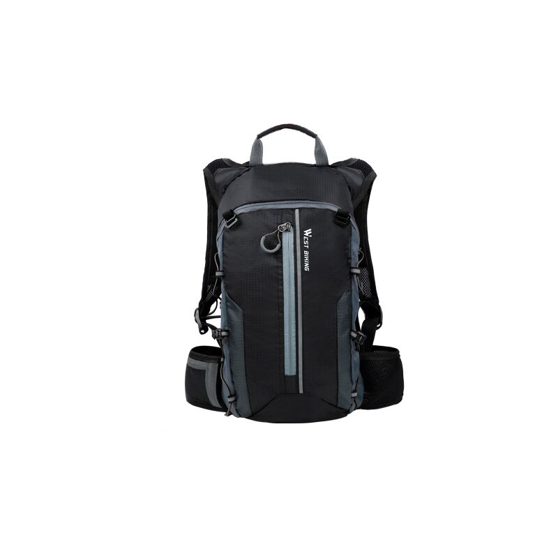 Waterproof Cycling Bags Nylon Motorcycle Backpack Reflective Helmet Shoulder Bag Multi-function Outdoor Riding Equipment PJ239: grey