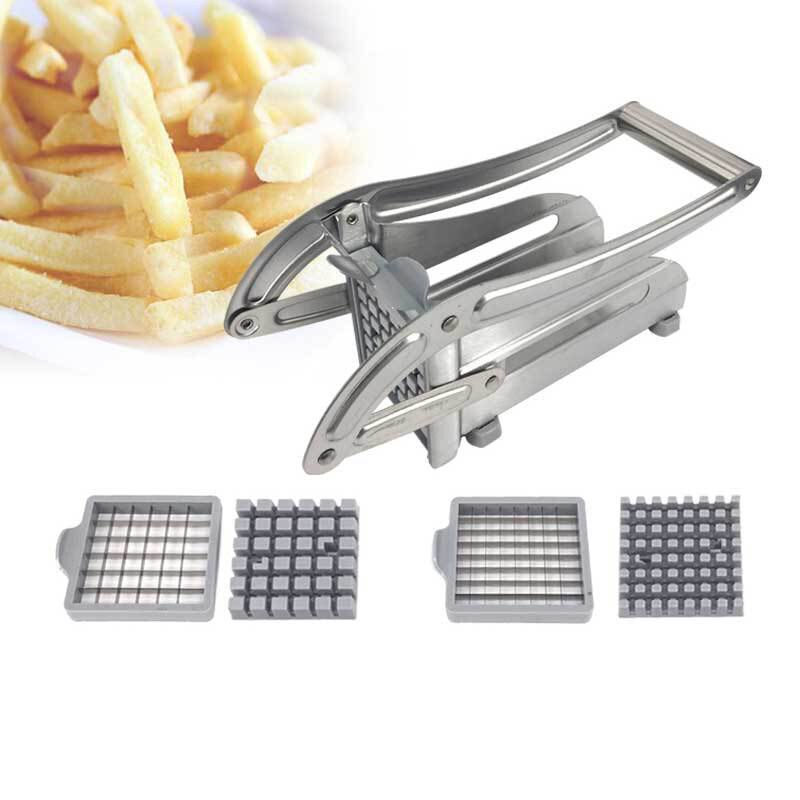 Stainless Steel Manual Potato Cutter French Fries Potato Chips Strip Slicer Chopper Machine Kitchen Meat Dicer Cutting Tools
