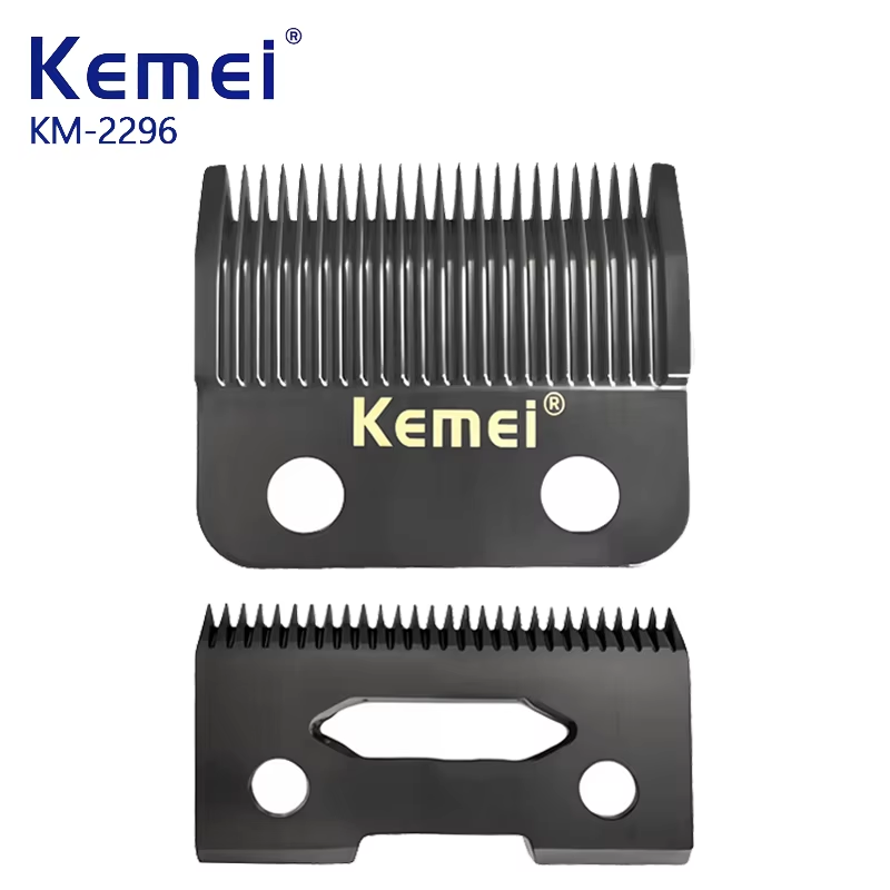 Kemei KM-2296 cuchilla de repuesto para cortadora de pelo, cabezal cortador de peluquero para cortadora de pelo eléctrica, cortadora: Default Title