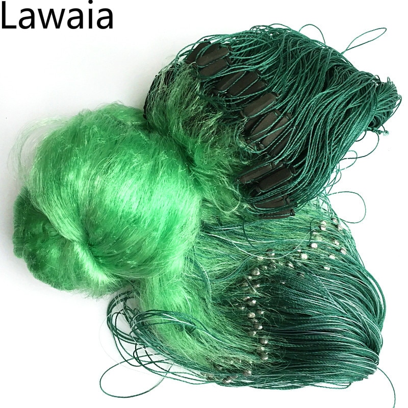 Lawaia 3 Layers Cast Net Monofilament Fishing Gill Network With Float Outdoor Sport Trap Fishing Gear