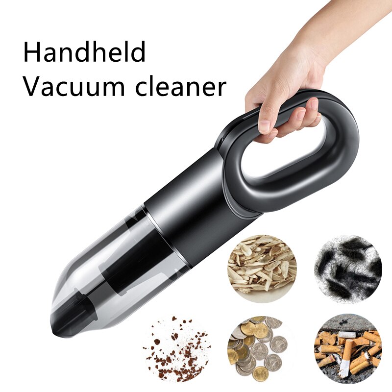 Handheld Vacuum Cleaner Small Household Rechargeable Strong Suction Power High-power Portable Collector Car Vacuum Aspirator