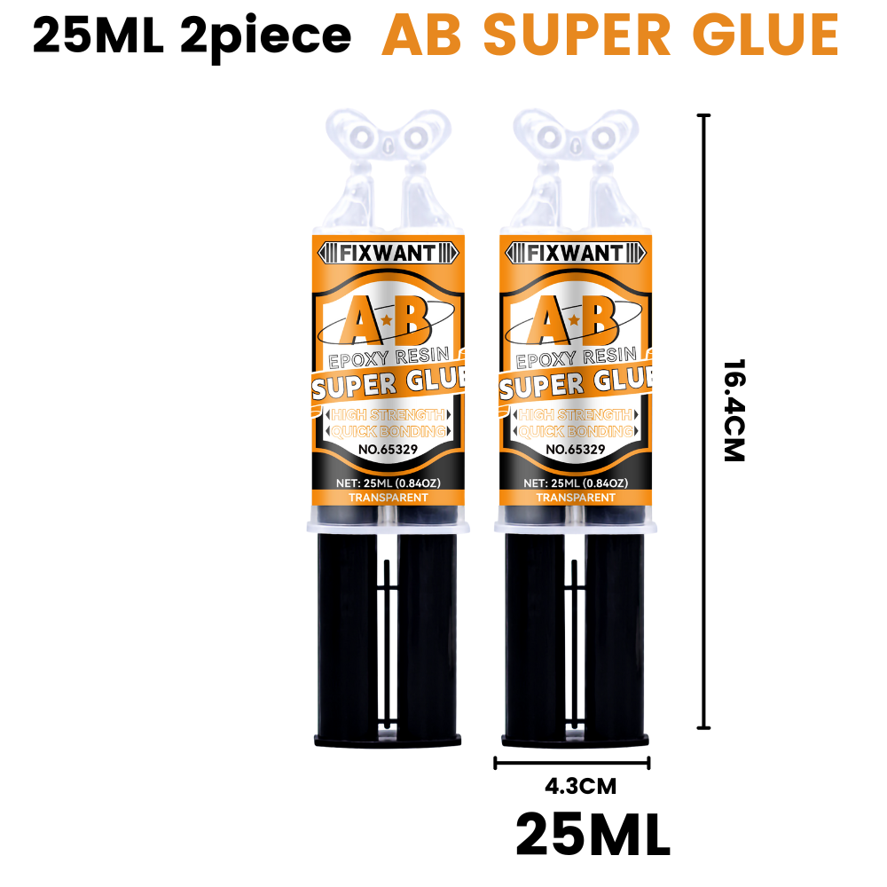 Epoxidharz-AB-Kleber, transparent, hochfest, wasserfest, vielseitig einsetzbar, hitzebeständig, Metall, Keramik, Glas, Klebstoff, 6/25 ml: Blau