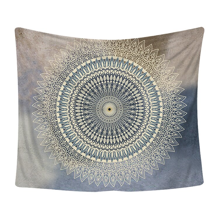 Mandala gobeläng vägghängande dekor vägg tyg gobelänger psykedelisk hippie nattmåne gobeläng vägg strand matta: B