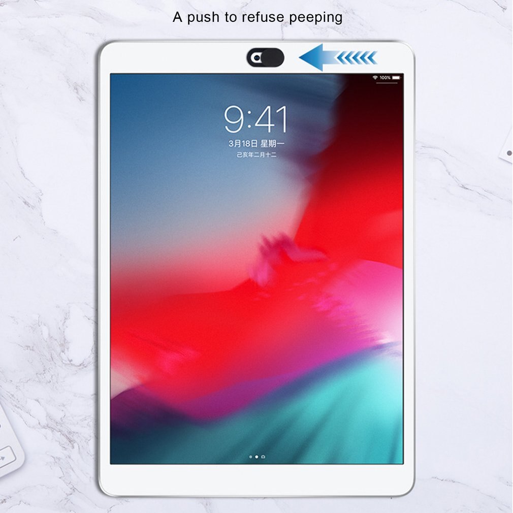 8pcs Computer Lens Cover Universal Antispy Camera Cover Elliptical Camera Occlusion Stickers Camera Privacy Cover