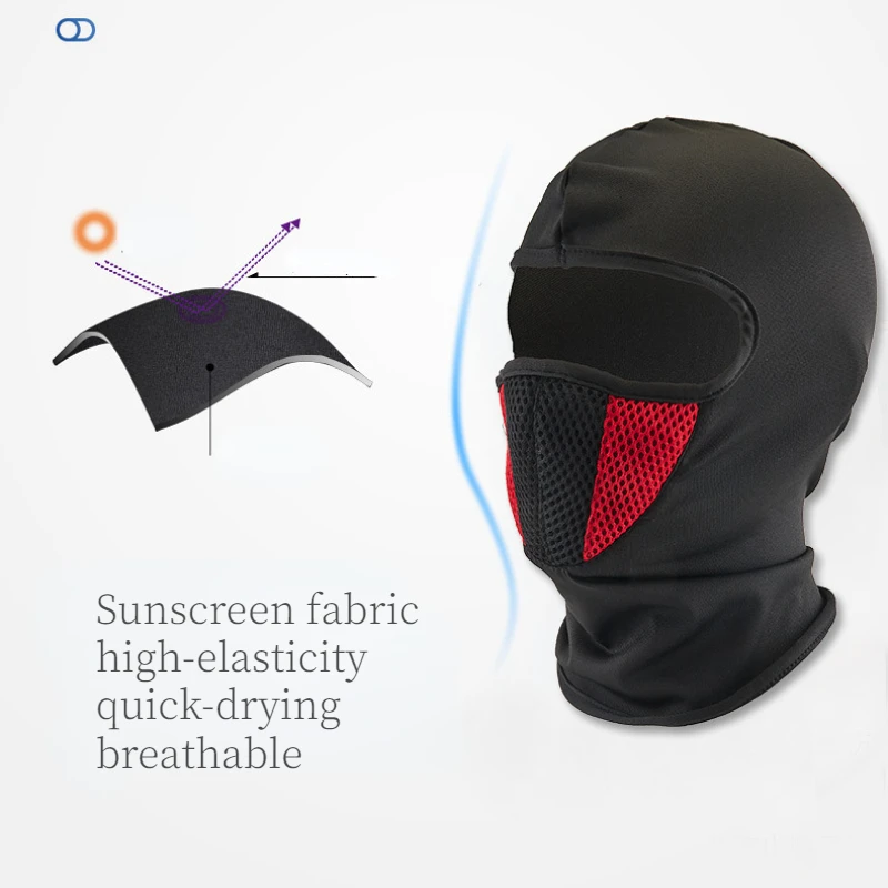 Mascarilla transpirable de la motocicleta Balaclava, mascarilla completa para ciclismo, máscara de motocross, casco de motocross