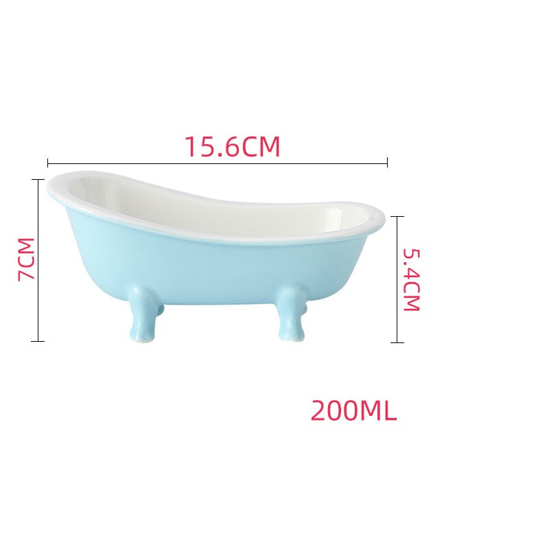 Bathtub Cocktail Cup Restaurant Tiki Wine Glass Molecular Gastronomy Bowl Ice Cream Dessert Smoothies Tumbler: Blue