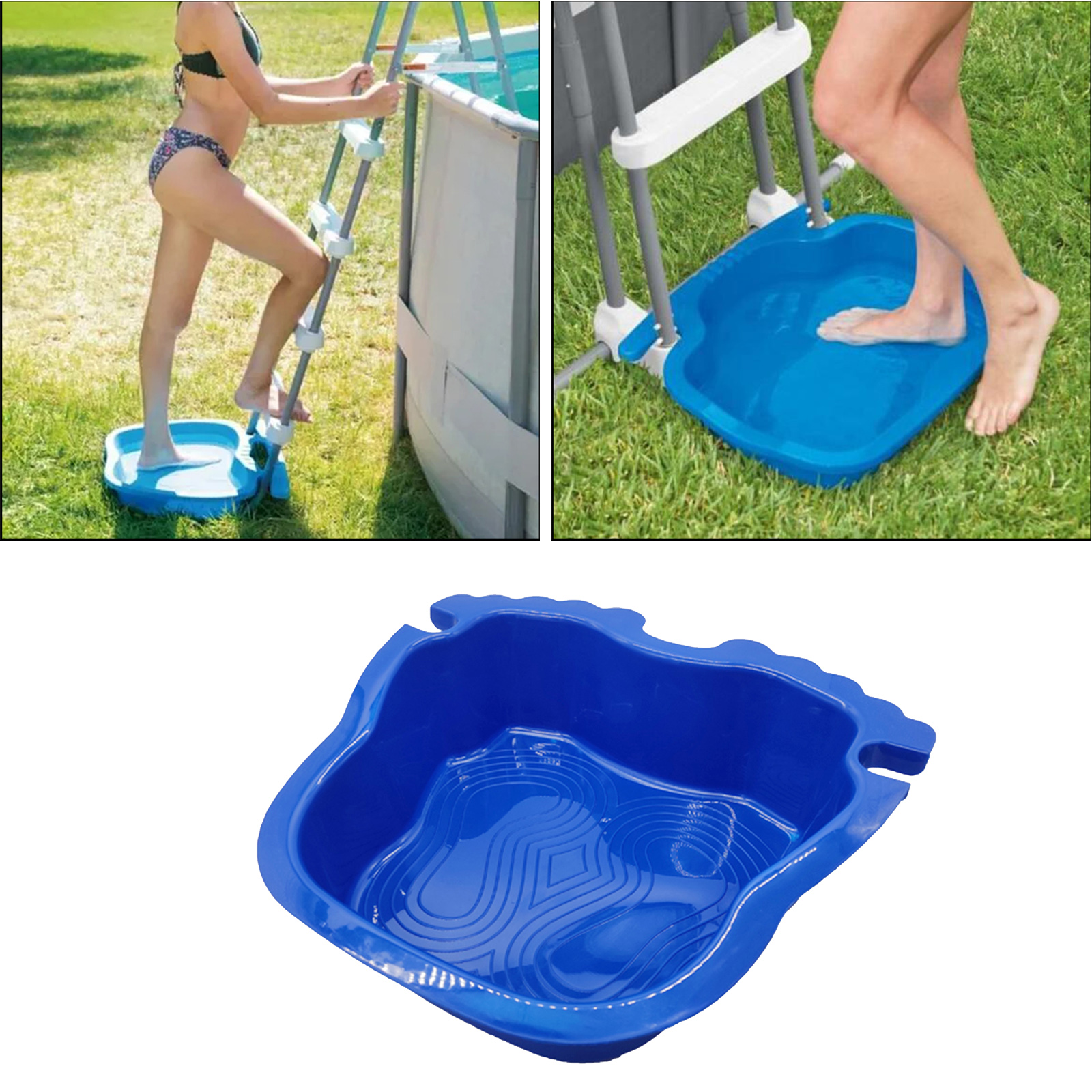 Plateau de bain de pieds pour piscine, Spa, bassin de trempage pour les pieds dans et hors sol