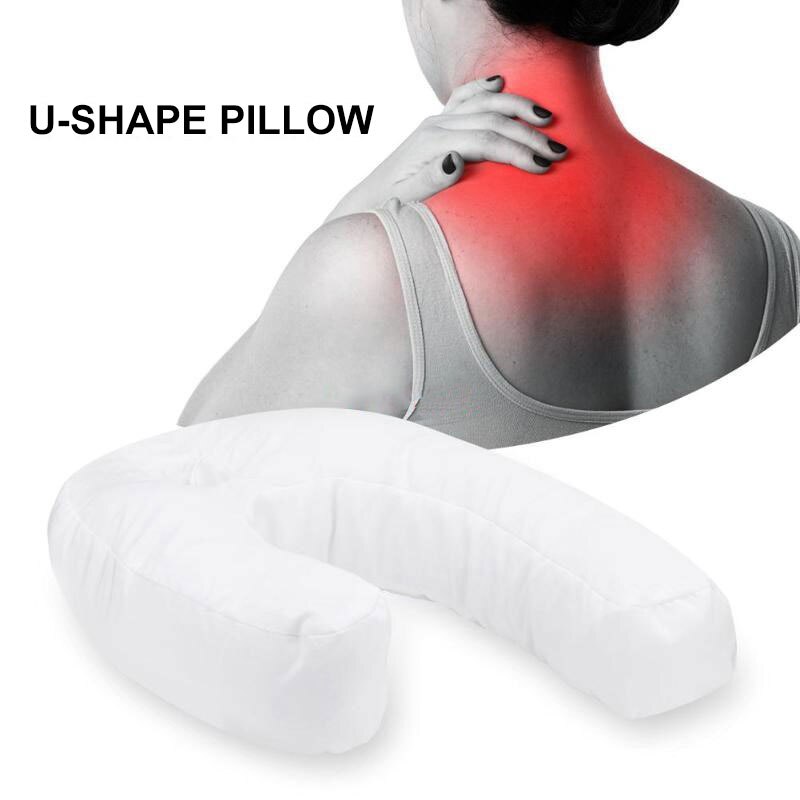 U Shaped Sleep Side Pillow Sleep Buddy Waist Support Protection Cotton Cushion Therapeutic Solid Neck And Spine Sleep Healthly