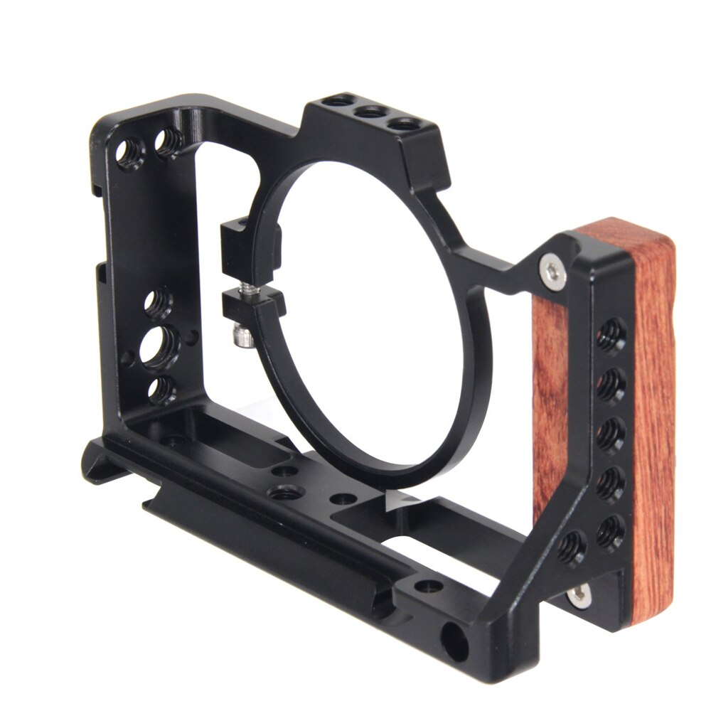Jintu Aluminium Camera Kooi Beschermende Behuizing Houten Handvat Grip Voor Sony ZV1 Camera Camera Handvat Mirrorless Camera Kooi