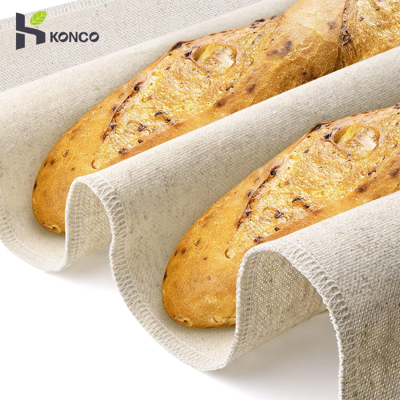 Paño para panaderos, panaderos profesionales, bata de masa, lino, tela fermentada, panaderos, pan, Baguette, tela de lino, estera para hornear