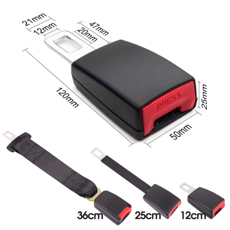 Universal Seat Belt Extender Staal Autogordel Gesp Voor 20-22Mm Tong Autogordel Clip Uitbreiding plug Gesp Seat Belt