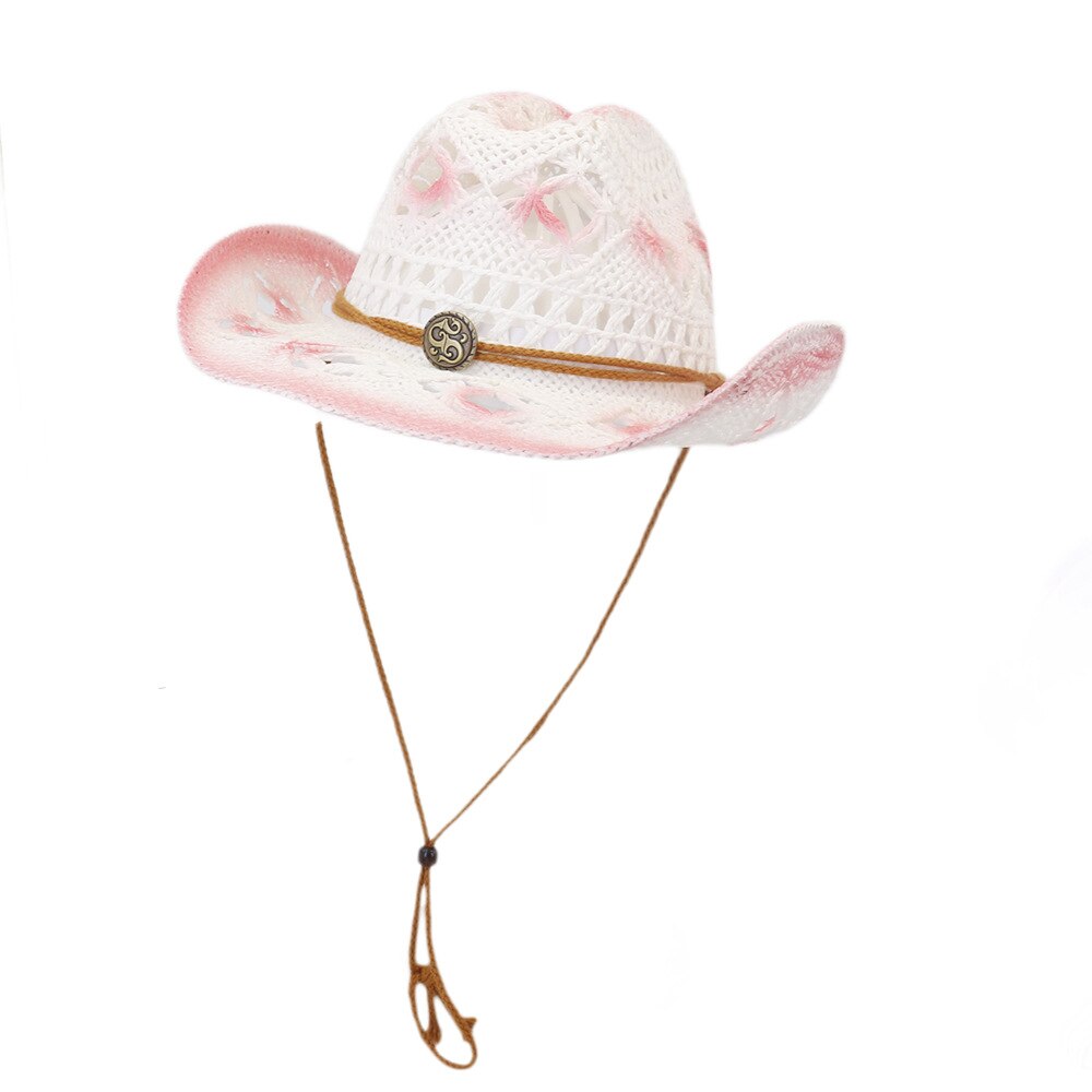 JSGHGDF Bruids Cowgirl Hoed met Sluier Vrouwen Cosplay Cowboy Hoed Bachelorette Party Hoed Meisjes Hoofddeksels Bruiloft Party Accessoires, Wit, 7 1/4-7 7/8