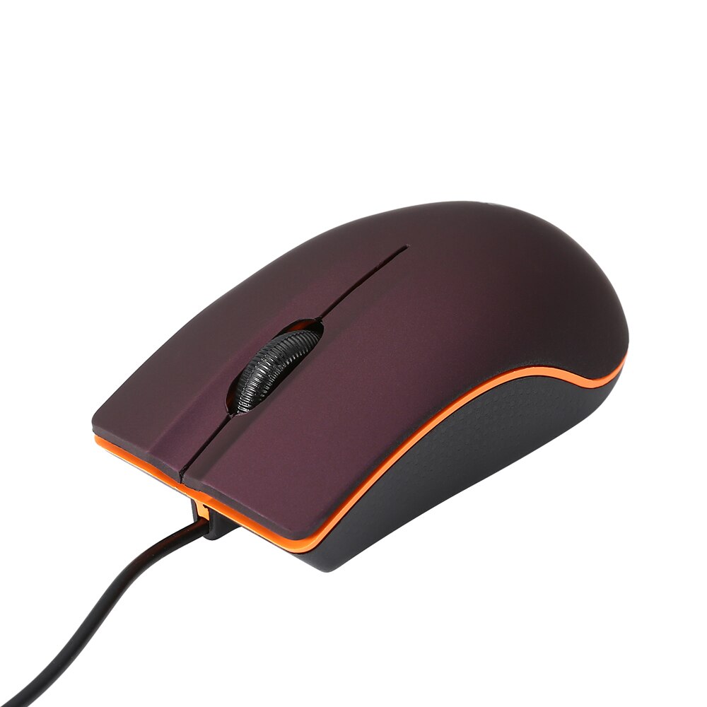 M20 Wired Mouse 1200dpi Computer Office USB Gaming Mice Optical 3 Buttons For PC Notebook Laptop Non Slip Wired Mouse Gamer: Purple