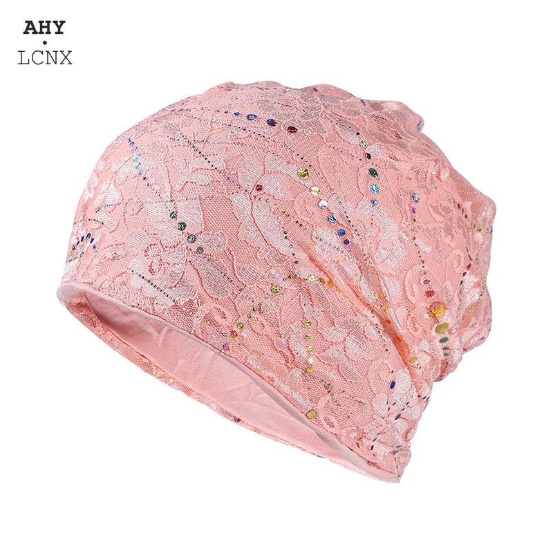 Summer Hats For Women Men Thin Breathable Turban Hat Male Female Flower Pattern Beanie Hip Hop Bone Gorro Ponytail Hat